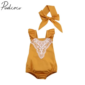 Pudcooc Sleeveless O-Neck Pullover Knowbow Hot New Newborn Baby Girl Romper Jumpsuit Lace Backless Sunsuit Outfits Clothes 6-24M
Pudcooc Sleeveless O-Neck Pullover Knowbow Hot New Newborn Baby Girl Romper Jumpsuit Lace Backless Sunsuit Outfits Clothes 6-24M