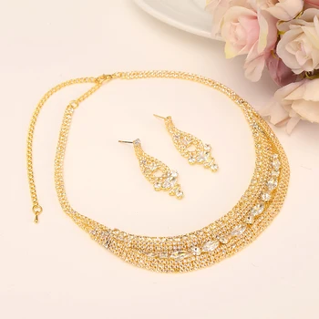 Gold stone flower Wedding Jewelry Sets Cubic Zirconia Elegant Engagement Earring for Women girls charms gift Accessories
Gold stone flower Wedding Jewelry Sets Cubic Zirconia Elegant Engagement Earring for Women girls charms gift Accessories