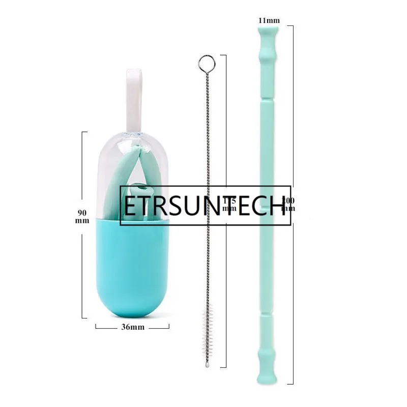 50pcs/lot Length 20cm Food Grade Silicone Portable Reusable Washable Food Grade Silicone Drinking Curved Straw with Box
50pcs/lot Length 20cm Food Grade Silicone Portable Reusable Washable Food Grade Silicone Drinking Curved Straw with Box