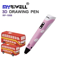 3d pen Myriwell 2 Generation LCD Display DIY 3D Printing Pen Arts 3D pens For Kids Drawing Tools high quality ABS PLA plastic image