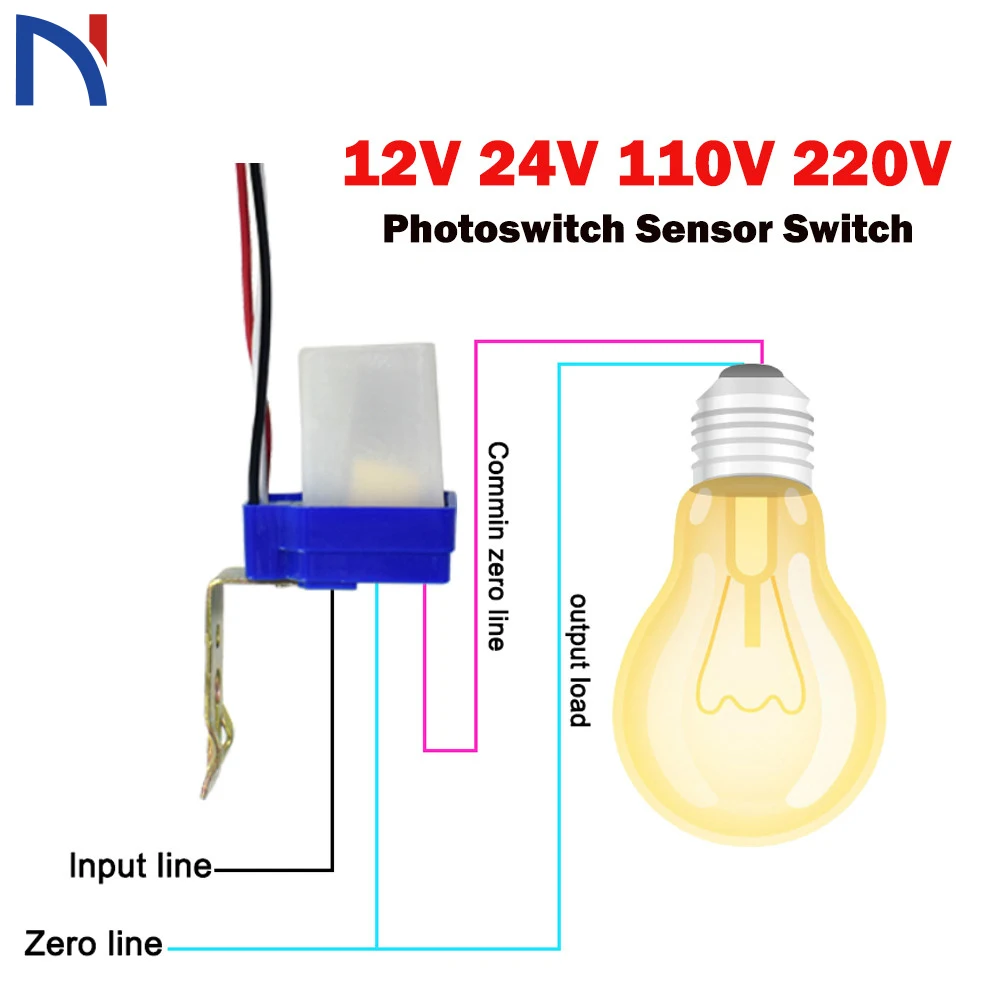 1ps Photoswitch Sensor Switch Switch Automatic Auto On Off Photocell street Light Switch DC 12V 24V AC 110V 220V Photo Control
1ps Photoswitch Sensor Switch Switch Automatic Auto On Off Photocell street Light Switch DC 12V 24V AC 110V 220V Photo Control