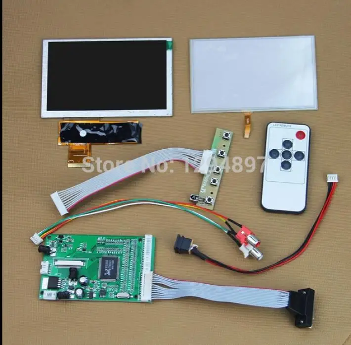 Цветной ЖК-дисплей 5 дюймов 800x480 TFT + плата видеоконтроллера VGA AV с сенсорным экраном
Цветной ЖК-дисплей 5 дюймов 800x480 TFT + плата видеоконтроллера VGA AV с сенсорным экраном
