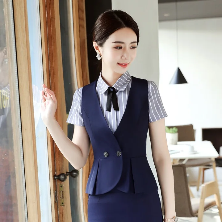 New 2018 Summer Formal Women Waistcoat & Vest for Ladies Fashion Office Uniform Styles Navy Blue
New 2018 Summer Formal Women Waistcoat & Vest for Ladies Fashion Office Uniform Styles Navy Blue
