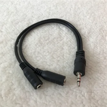 100pcs/lot DC 3.5mm 1 Male Adapter to 2 Female Connector Spliiter Audio Converter Cable Black 10cm
100pcs/lot DC 3.5mm 1 Male Adapter to 2 Female Connector Spliiter Audio Converter Cable Black 10cm