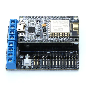 Development Kit For NodeMCU + Motor Shield esp wifi esp8266 esp-12e esp 12e kit diy rc toy remote control Lua IoT smart car
Development Kit For NodeMCU + Motor Shield esp wifi esp8266 esp-12e esp 12e kit diy rc toy remote control Lua IoT smart car