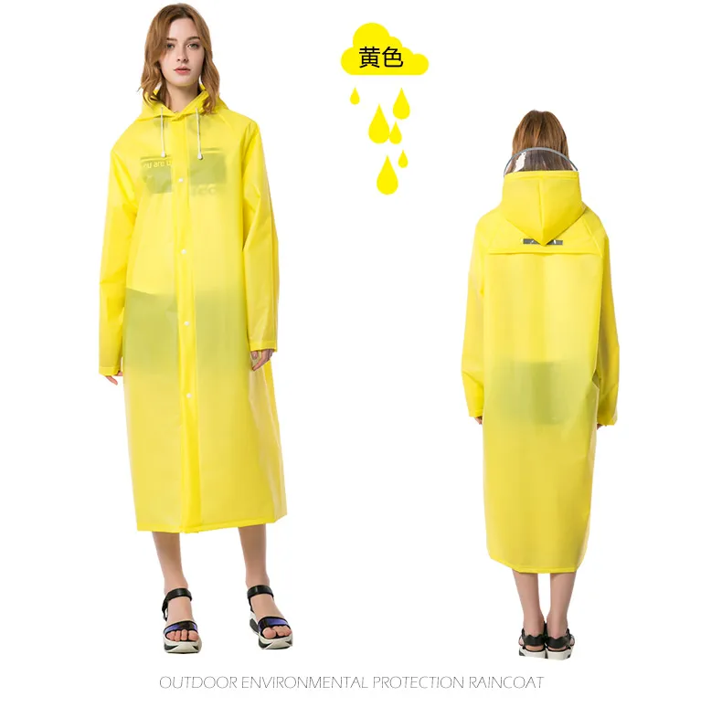 12.High quality Fashion soft Raincoats Reflective Strip Rain Coat With Breathable Mesh Outdoors Rainwear Hooded Woman And Man Universal Rain coats for Adult