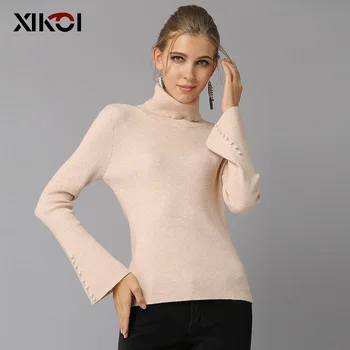 Knitting Winter Women Sweaters Casual Turtleneck Full Pullovers Solid With Beading Pull Femme Women Sweaters and Pullovers
Knitting Winter Women Sweaters Casual Turtleneck Full Pullovers Solid With Beading Pull Femme Women Sweaters and Pullovers
