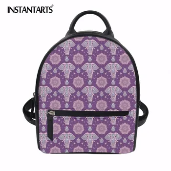 INSTANTARTS Women PU Leather Mini Backpack Cartoon Elephant Pattern Student School Bags Casual Woman Small Shoulder Bags Mujer
INSTANTARTS Women PU Leather Mini Backpack Cartoon Elephant Pattern Student School Bags Casual Woman Small Shoulder Bags Mujer
