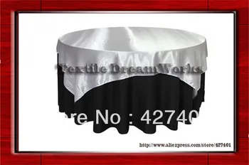 Hot Sale 90X90 " Square Silver Satin Overlay For Tablecloth / For Wedding
Hot Sale 90X90 " Square Silver Satin Overlay For Tablecloth / For Wedding