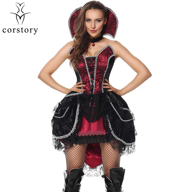 Ghost Bride Black Satin & Lace Fancy Dress Sexy Vampire Costume Cosplay Horror Witch Gothic Women Clothing Role Play Party wear
Ghost Bride Black Satin & Lace Fancy Dress Sexy Vampire Costume Cosplay Horror Witch Gothic Women Clothing Role Play Party wear