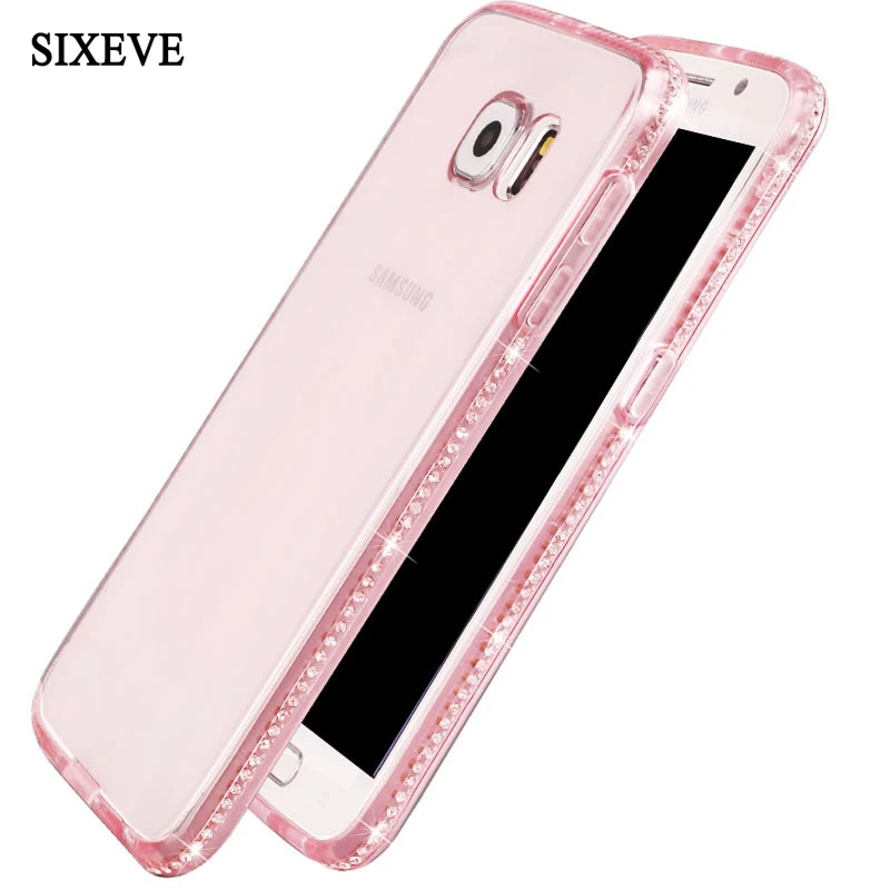 SIXEVE Diamond Phone Case For Samsung S7 Edge S8 S9 + Plus S5 S6 Note 4 5 Ultra-thin Transparent Cover For Samsung S8+ S9+ Note5
SIXEVE Diamond Phone Case For Samsung S7 Edge S8 S9 + Plus S5 S6 Note 4 5 Ultra-thin Transparent Cover For Samsung S8+ S9+ Note5