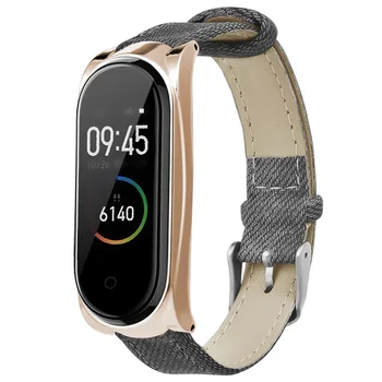 Denim Pattern Leather Watch Band Wriststrap with Metal Case for Xiaomi Mi Band 4 NK-Shopping
Denim Pattern Leather Watch Band Wriststrap with Metal Case for Xiaomi Mi Band 4 NK-Shopping