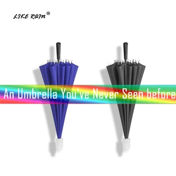 LIKE RAIN Patent Design Umbrella With Waterproof Umbrella Cover Long Handle 16K Strong Windproof Rainbow Golf Umbrellas UBY51
LIKE RAIN Patent Design Umbrella With Waterproof Umbrella Cover Long Handle 16K Strong Windproof Rainbow Golf Umbrellas UBY51