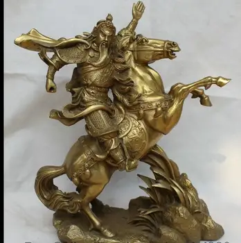 671115380++++15" Chinese Brass Ride Feng Shui Horse Guan Gong Yu Warrior God knight Statue
671115380++++15" Chinese Brass Ride Feng Shui Horse Guan Gong Yu Warrior God knight Statue