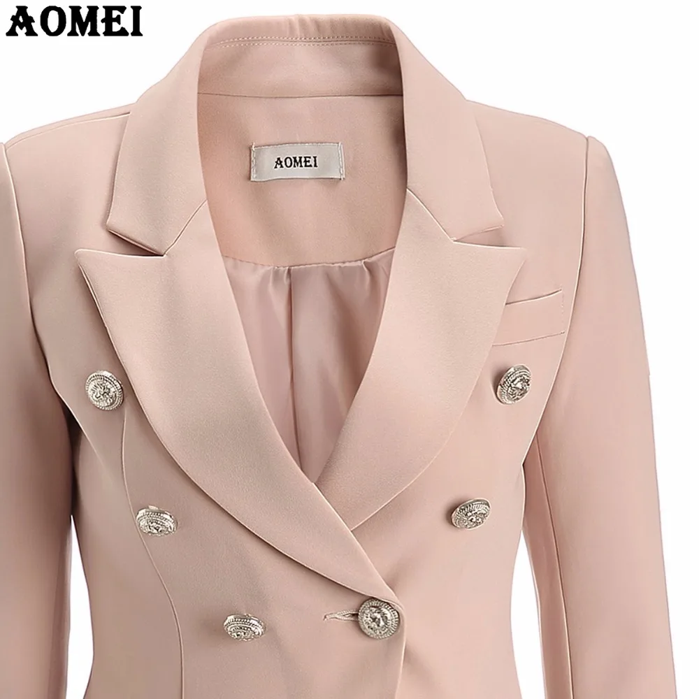 Wholesale Stylish And Cheap Gender Pink Blazer Jackets Wear To Work Office Lady Tops Clothing