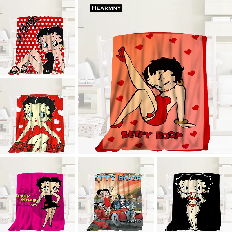 Custom Betty Boop Blanket Flannel Fabric 120X160cm,150X180cm,175X200cm Sofa Bed Throw Blanket Adult Warm Blanket
Custom Betty Boop Blanket Flannel Fabric 120X160cm,150X180cm,175X200cm Sofa Bed Throw Blanket Adult Warm Blanket