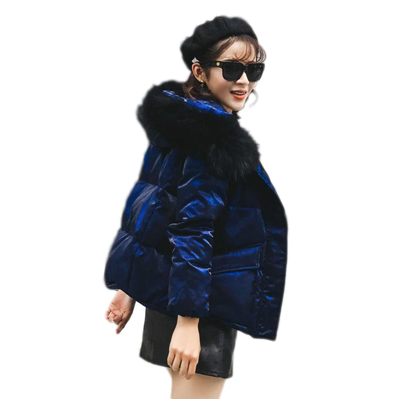 New Winter Women down Coat White duck down 90% Coats Warm Thickened Short Velvet Parka Female Hooded Fur Collar Casual Outerwear
New Winter Women down Coat White duck down 90% Coats Warm Thickened Short Velvet Parka Female Hooded Fur Collar Casual Outerwear