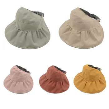 Double Sided Kids Sun Hat With Ponytail Hole Girls Hat Summer Cotton Lightweight Wide Brim Beach Caps Adjustable Child Casual Ha 
Double Sided Kids Sun Hat With Ponytail Hole Girls Hat Summer Cotton Lightweight Wide Brim Beach Caps Adjustable Child Casual Ha