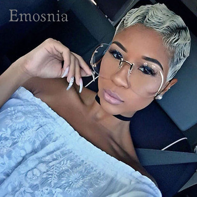 Emosnia Rimless Gradient Classic Big Sunglasses Optics Metal Frame Women Men UV400 Vintage Sun Glasses Frame Retro Oversized
Emosnia Rimless Gradient Classic Big Sunglasses Optics Metal Frame Women Men UV400 Vintage Sun Glasses Frame Retro Oversized