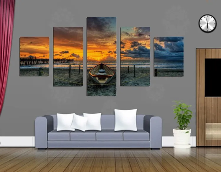 Sunset Seaview Boat Sailing Ship