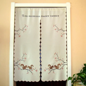 Cartoon Embroidered Squirrel Window Light Shading Curtain Half Curtain for Kitchen Cabinet Door Cloth Curtain Partition Garden
Cartoon Embroidered Squirrel Window Light Shading Curtain Half Curtain for Kitchen Cabinet Door Cloth Curtain Partition Garden