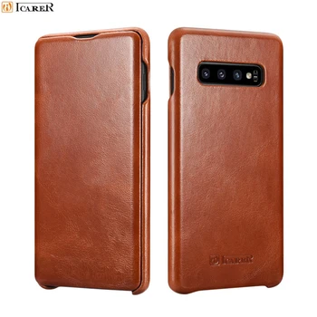 iCarer For Samsung Galaxy S10 S10 Plus Genuine Leather Case For Samsung S9 S8 Plus Note 8 Note9 Retro Curved Edge Flip Cover
iCarer For Samsung Galaxy S10 S10 Plus Genuine Leather Case For Samsung S9 S8 Plus Note 8 Note9 Retro Curved Edge Flip Cover