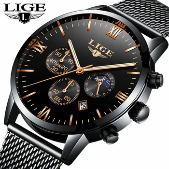 Top Luxury Brand LIGE Mens Watches Casual Quartz Watch Men Steel Mesh Strap Business Waterproof Sports Watches Relogio Masculino
Top Luxury Brand LIGE Mens Watches Casual Quartz Watch Men Steel Mesh Strap Business Waterproof Sports Watches Relogio Masculino