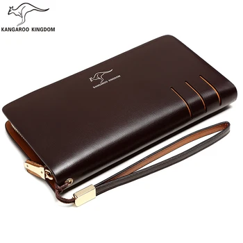 KANGAROO KINGDOM fashion split leather men wallets long business male clutch purse zipper card holder wallet
KANGAROO KINGDOM fashion split leather men wallets long business male clutch purse zipper card holder wallet