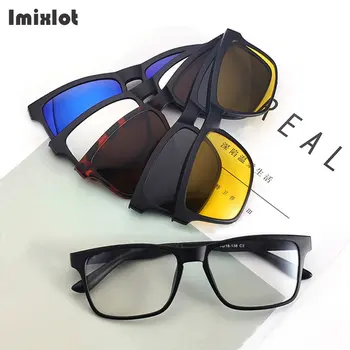 Imixlot 5 Lenes Magnet Sunglasses Clip Magnetic Clip on Sunglasses Men Polarized Clips Multipurpose Myopia Glasses
Imixlot 5 Lenes Magnet Sunglasses Clip Magnetic Clip on Sunglasses Men Polarized Clips Multipurpose Myopia Glasses