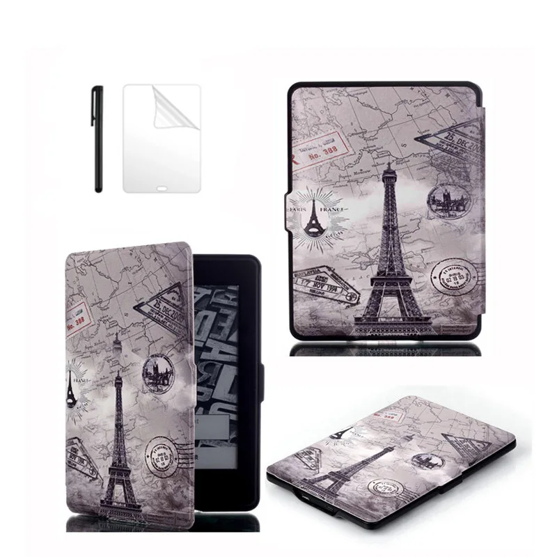 Slim Flip PU Leather Case for Amazon Kindle Paperwhite Paper white 1 2 3 6 inch Cover for kindle 958 6 inch tablet case+Film+Pen
Slim Flip PU Leather Case for Amazon Kindle Paperwhite Paper white 1 2 3 6 inch Cover for kindle 958 6 inch tablet case+Film+Pen