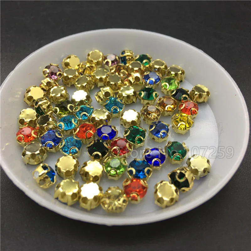 TopStone Mixed Colors 5mm D Claw Rhinestone Sew On Glass Chatons with Golden Claw Setting Sewing glass strass chaton stone
TopStone Mixed Colors 5mm D Claw Rhinestone Sew On Glass Chatons with Golden Claw Setting Sewing glass strass chaton stone