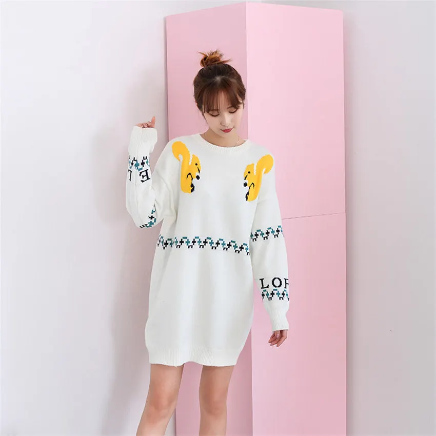 Women's New Loose Sets Of Small Fresh Sweater Skirt Women's Long Section College Wind Sweater 2019 Autumn Pullover Sweater
Women's New Loose Sets Of Small Fresh Sweater Skirt Women's Long Section College Wind Sweater 2019 Autumn Pullover Sweater