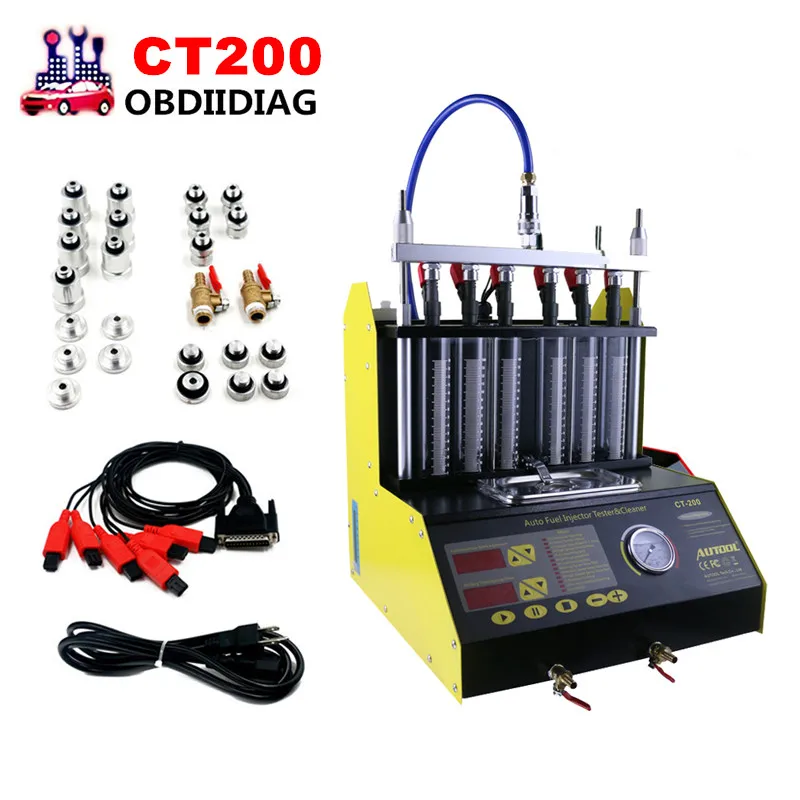 CT200 Petrol Car Motorcycle Injector Ultrasonic Cleaner Injection Tester machine 220/110V Better than Launch CNC602A
CT200 Petrol Car Motorcycle Injector Ultrasonic Cleaner Injection Tester machine 220/110V Better than Launch CNC602A