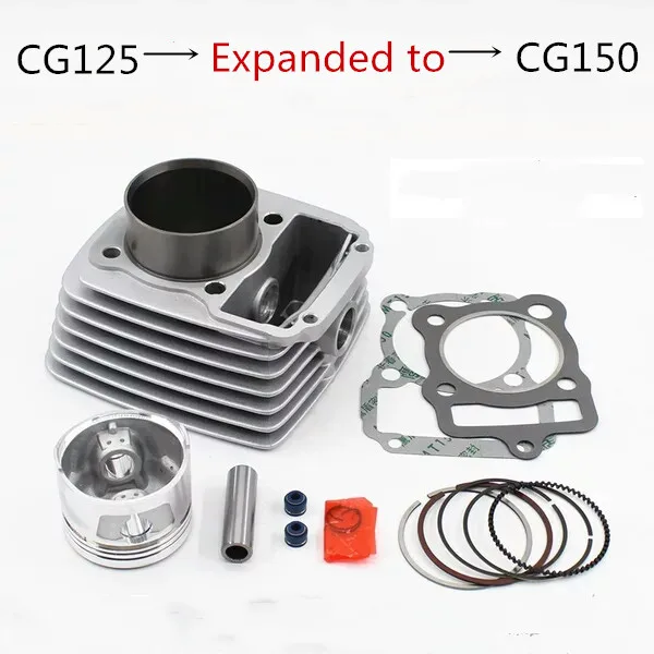 1set High Quality Motorcycle Cylinder Kit 62mm Bore For Honda CG125 Upgrade to 150cc CG150 CG 150 Modified Engine Spare parts
1set High Quality Motorcycle Cylinder Kit 62mm Bore For Honda CG125 Upgrade to 150cc CG150 CG 150 Modified Engine Spare parts