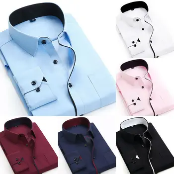 2019 NEW Fashion Men's Long Sleeve Smart Casual Shirt Button Up Business Work Smart Formal Dress Top Size S-4XL
2019 NEW Fashion Men's Long Sleeve Smart Casual Shirt Button Up Business Work Smart Formal Dress Top Size S-4XL