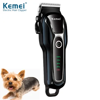 KEMEI KM-1991 Professional Clipper Pet Dog Hair Trimmer Grooming Rechargeable Powerful Cat Cutters Shaver Mower Haircut Machine
KEMEI KM-1991 Professional Clipper Pet Dog Hair Trimmer Grooming Rechargeable Powerful Cat Cutters Shaver Mower Haircut Machine