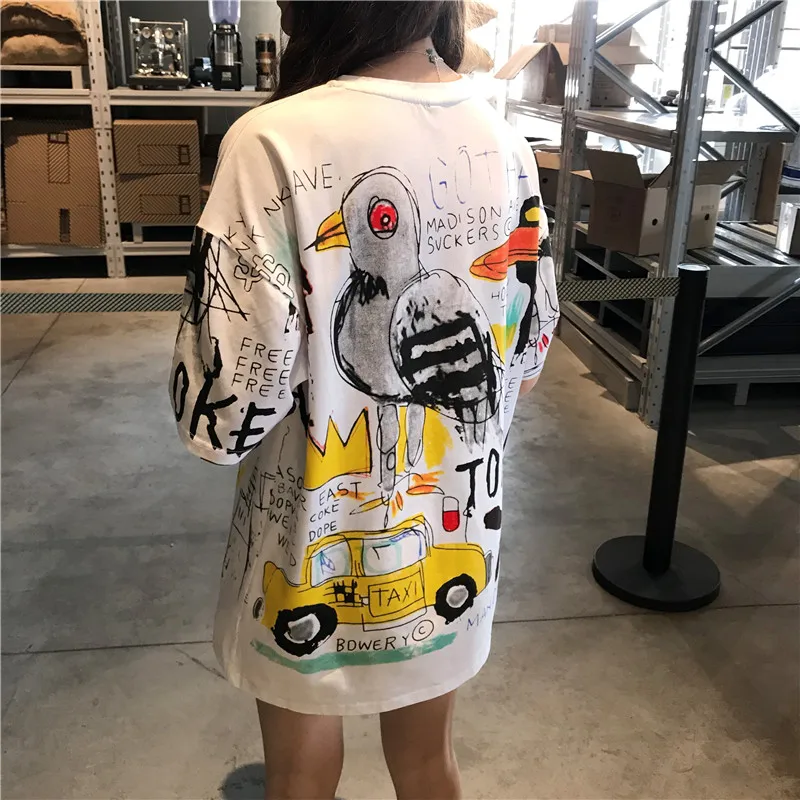 FREE SHIPPING Funny T-shirts Full Cartoon Print JKP4383 FREE SHIPPING Funny T-shirts Full Cartoon Print JKP4383