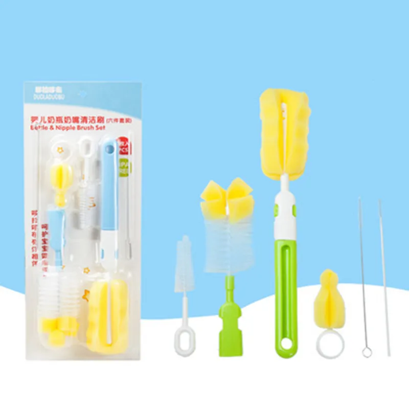 Baby Pacifier 6Pcs/Set Baby Bottle Sponge Brush Cup Glass Cleaning Milk Feed Bottle Nipple Pacifier Nozzle Spout Tube Brush Sets
Baby Pacifier 6Pcs/Set Baby Bottle Sponge Brush Cup Glass Cleaning Milk Feed Bottle Nipple Pacifier Nozzle Spout Tube Brush Sets