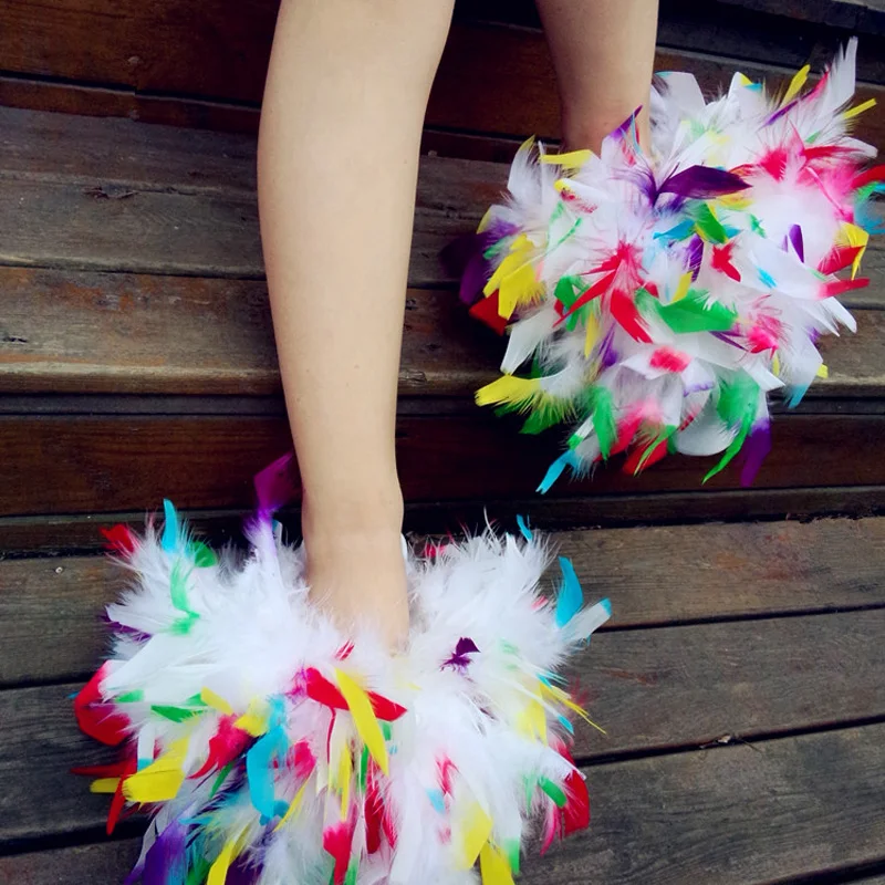 Fashion Summer Antumn Women Slippers Handmade Feathers Fur Wedge Sandal Shoes Beach Flip Flops
Fashion Summer Antumn Women Slippers Handmade Feathers Fur Wedge Sandal Shoes Beach Flip Flops
