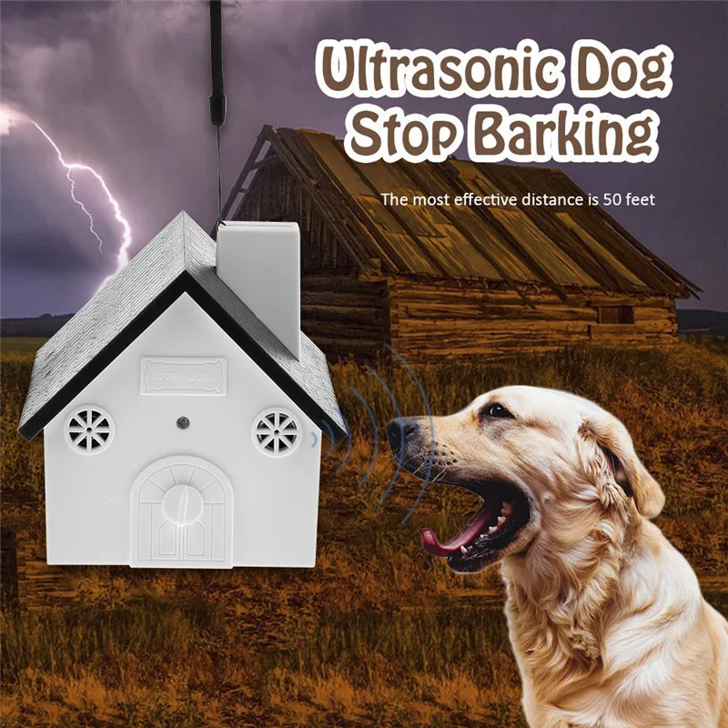 Ultrasonic Dog Controller Stopping Bark Anti Barking Collars Repeller Indoor Outdoor Control Training Trainer Device Supplies
Ultrasonic Dog Controller Stopping Bark Anti Barking Collars Repeller Indoor Outdoor Control Training Trainer Device Supplies