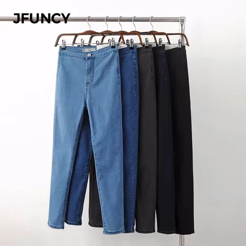 JFUNCY Slim Fit Skinny High Waisted Jeans Elastic Stretch 5 Colors Pencil Pants Women Bottom 2019 Casual Spring Summer Trouser
JFUNCY Slim Fit Skinny High Waisted Jeans Elastic Stretch 5 Colors Pencil Pants Women Bottom 2019 Casual Spring Summer Trouser