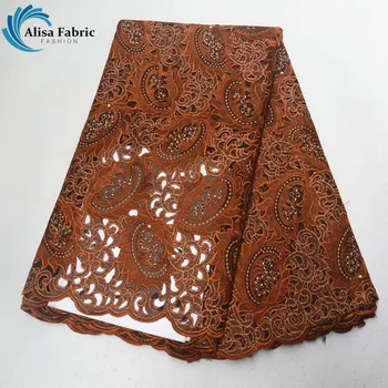 Brown Hollow Out Lace Fabric 2019 Fashion African Organza Lace With Beads Nigerian Mesh Lace With Stones For Party Long Dress
Brown Hollow Out Lace Fabric 2019 Fashion African Organza Lace With Beads Nigerian Mesh Lace With Stones For Party Long Dress