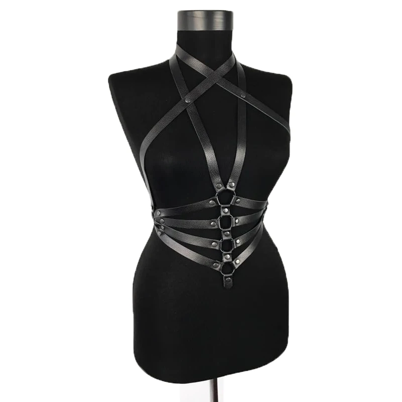 2019 New Women High Quality Sexy Handcrafted Leather Harness Garter Belt Punk Gothic Trendy Style Waist Chest Cage For Female
2019 New Women High Quality Sexy Handcrafted Leather Harness Garter Belt Punk Gothic Trendy Style Waist Chest Cage For Female