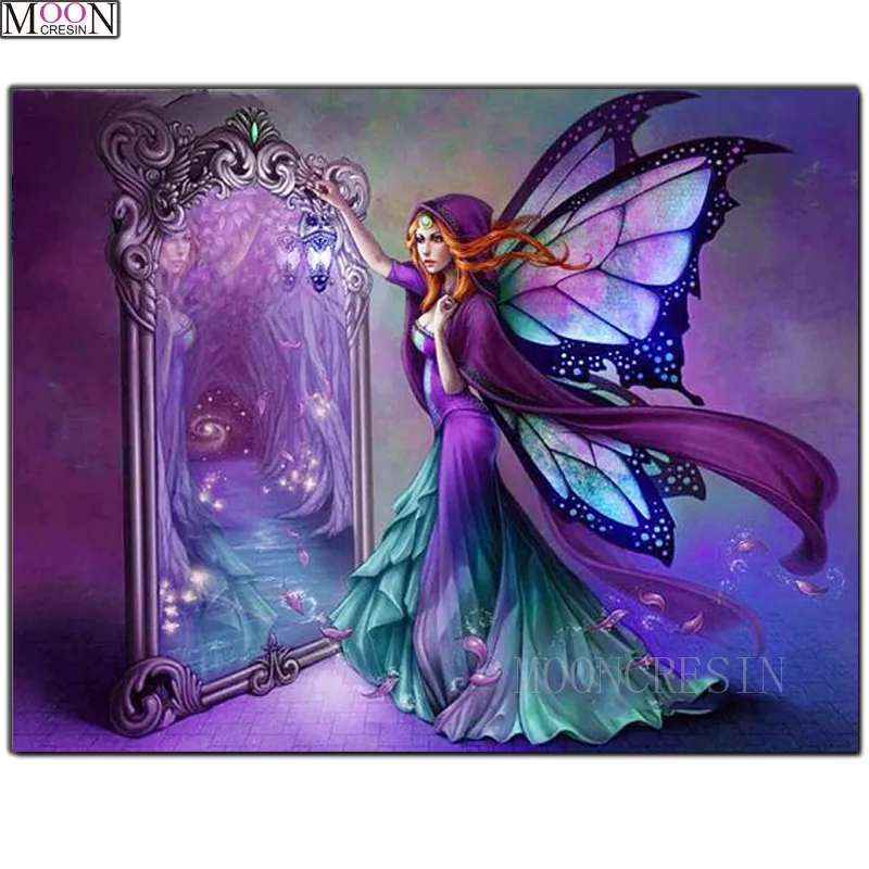 DIY 5D Diamond Painting Cross Butterfly Goddess Mirror Diamond Mosaic Square Drill Diamond Embroidery Decoration Rhinestones Kit
DIY 5D Diamond Painting Cross Butterfly Goddess Mirror Diamond Mosaic Square Drill Diamond Embroidery Decoration Rhinestones Kit