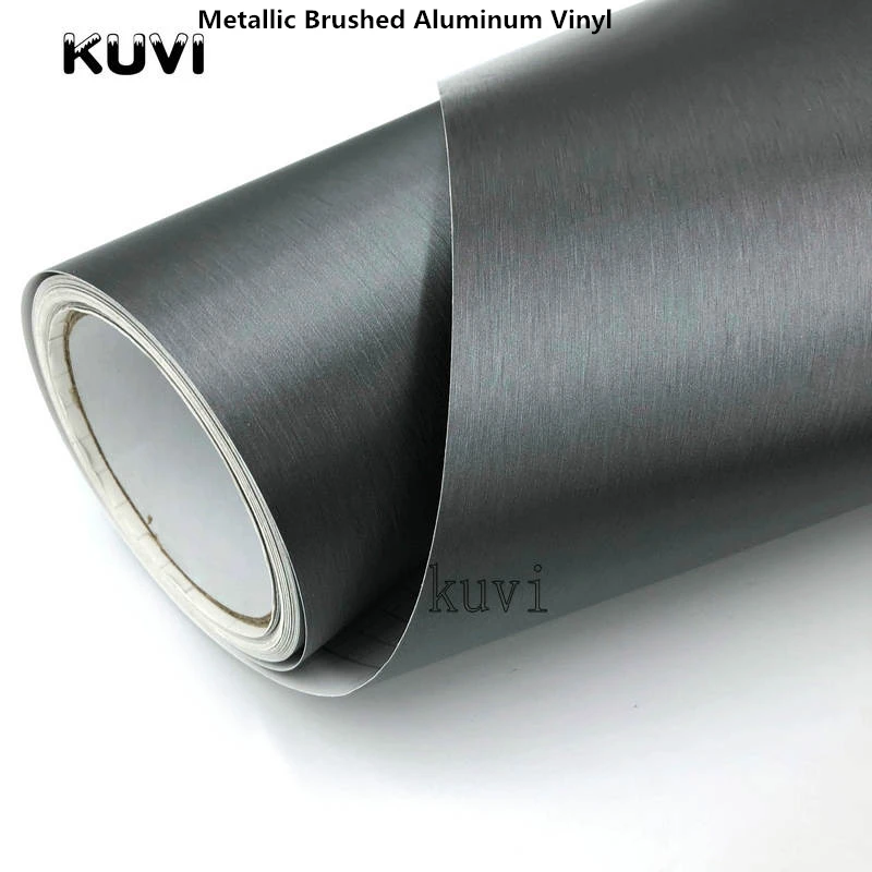 10cm/20cm/30cmx152cm Car Styling Grey Metallic Brushed Aluminum Vinyl Matt Brushed Car Wrap Film Sticker Decal With Bubble
10cm/20cm/30cmx152cm Car Styling Grey Metallic Brushed Aluminum Vinyl Matt Brushed Car Wrap Film Sticker Decal With Bubble