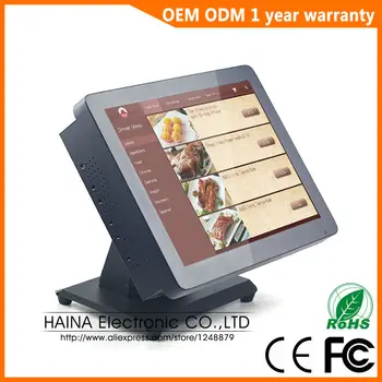 HAINA TOUCH Haina 15 inch Metal Wall Mount Desktop Touch Screen All In One POS System