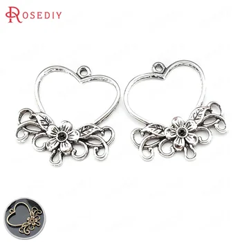 (31520)20PCS Zinc Alloy Heart Shape with Flower Earrings Connector Charms Diy Jewelry Findings Accessories wholesale
(31520)20PCS Zinc Alloy Heart Shape with Flower Earrings Connector Charms Diy Jewelry Findings Accessories wholesale