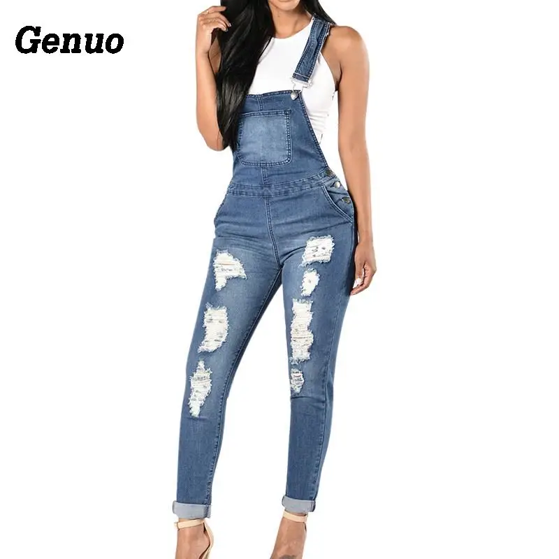 Genuo 2018 Autumn Women Denim Overalls Cool Jumpsuits Ripped Holes Casual Pockets Sleeveless Jumpsuits Hollow Out Rompers 2XL
Genuo 2018 Autumn Women Denim Overalls Cool Jumpsuits Ripped Holes Casual Pockets Sleeveless Jumpsuits Hollow Out Rompers 2XL