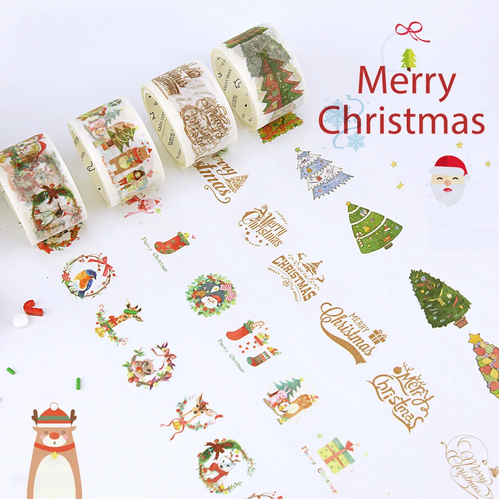 Kawaii Japanese Merry Christmas Washi DIY Adhesive Decorative Masking Tapes Scrapbooking Gift Packing Sticker Label Kids Gift
Kawaii Japanese Merry Christmas Washi DIY Adhesive Decorative Masking Tapes Scrapbooking Gift Packing Sticker Label Kids Gift