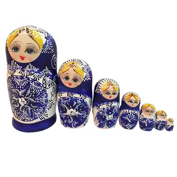 7pcs Cute Girl Handmade Wooden Matryoshka Russian Nesting Dolls Set For Kids Toy Christmas Gift Decoration FJ88
7pcs Cute Girl Handmade Wooden Matryoshka Russian Nesting Dolls Set For Kids Toy Christmas Gift Decoration FJ88